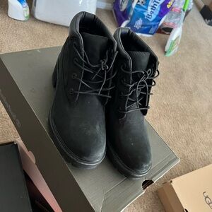 Timberland Black Nubuck Women's Boots